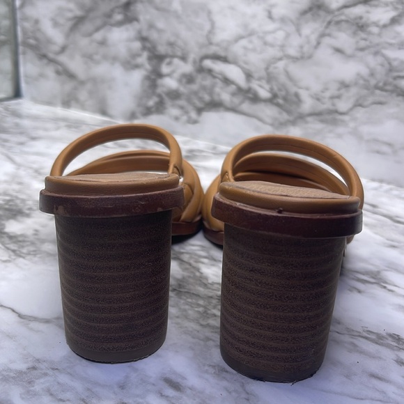 Women’s Madewell Addie High Heeled  Mule Desert Camel Leather Size 7.5 - Picture 8 of 16